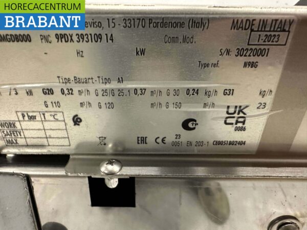 RVS Electrolux Bain marie 4 x 1/3 GAS Horeca - Afbeelding 6