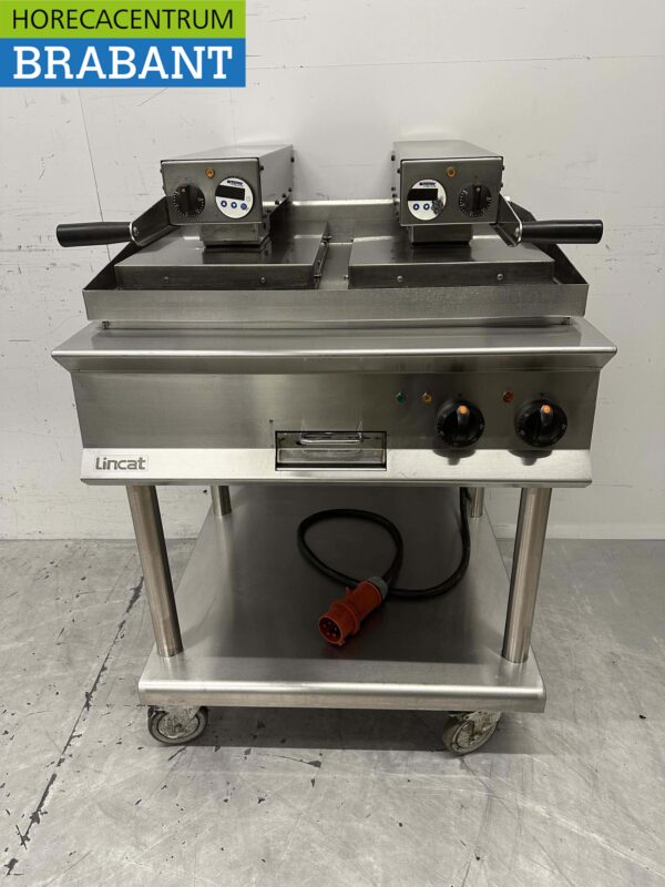 RVS Lincat Clam Grill Hamburgergrill Grillplaat 80 cm 17,2kW 400V Horeca
