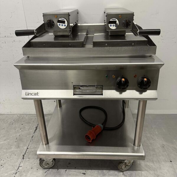 RVS Lincat Clam Grill Hamburgergrill Grillplaat 80 cm 17,2kW 400V Horeca