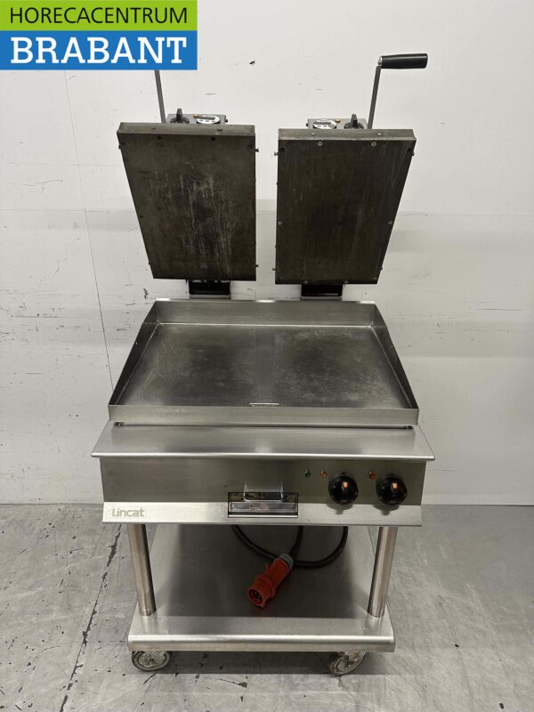 RVS Lincat Clam Grill Hamburgergrill Grillplaat 80 cm 17,2kW 400V Horeca - Afbeelding 5