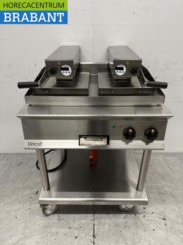 RVS Lincat Clam Grill Hamburgergrill Grillplaat 80 cm 17,2kW 400V Horeca