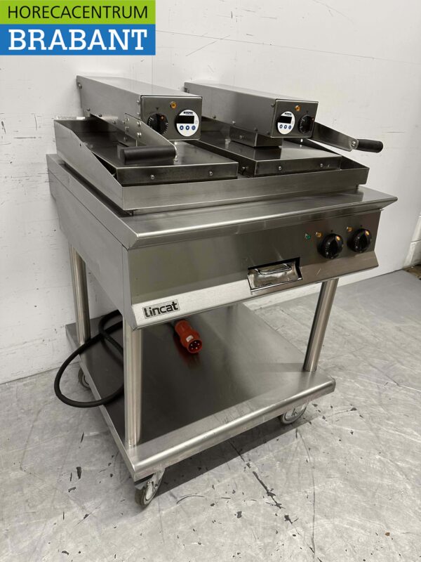RVS Lincat Clam Grill Hamburgergrill Grillplaat 80 cm 17,2kW 400V Horeca - Afbeelding 3