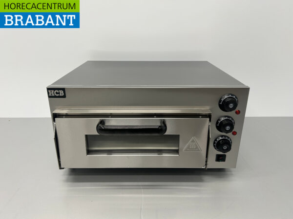 HCB RVS Pizzaoven oven 40 cm steen 230V Horeca