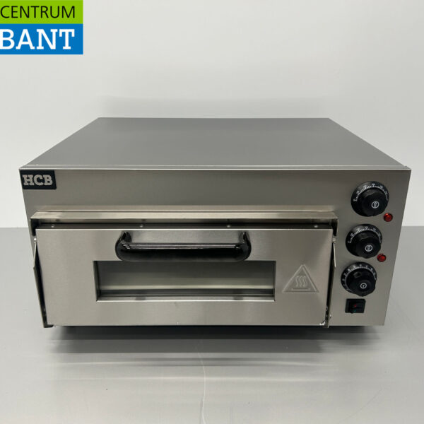 HCB RVS Pizzaoven oven 40 cm steen 230V Horeca