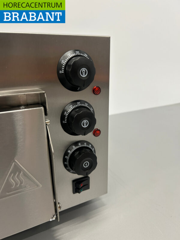 HCB RVS Pizzaoven oven 40 cm steen 230V Horeca - Afbeelding 5