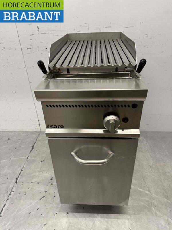 RVS Saro Lavagrill grill steengrill 40 cm Gas Horeca