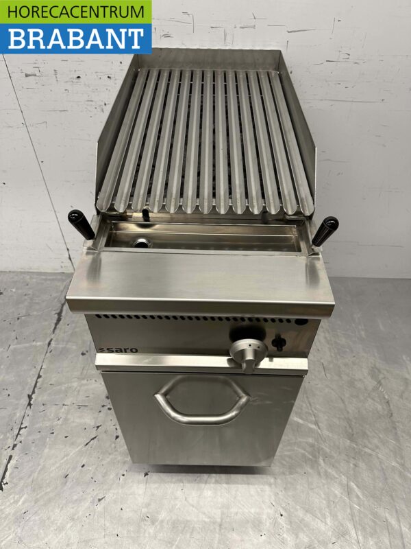 RVS Saro Lavagrill grill steengrill 40 cm Gas Horeca - Afbeelding 2