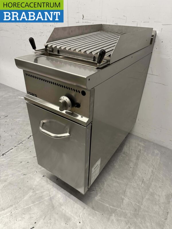 RVS Saro Lavagrill grill steengrill 40 cm Gas Horeca - Afbeelding 3
