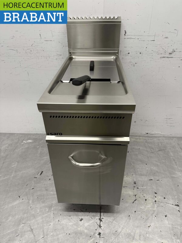 RVS Saro Friteuse frituur 21 liter 22 kW GAS Horeca