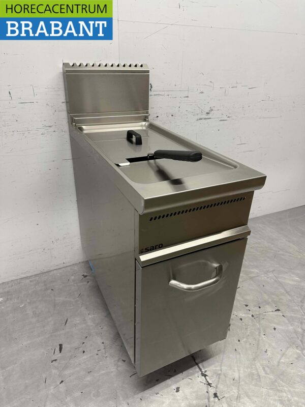 RVS Saro Friteuse frituur 21 liter 22 kW GAS Horeca - Afbeelding 2