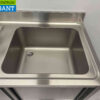 HCB RVS Spoeltafel Spoelbak 2 Schuifdeuren Premium-line 140 cm Horeca - Afbeelding 5
