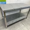 RVS Werktafel Tafel Premium-line 140 x 70 x 85 cm Horeca - Afbeelding 2
