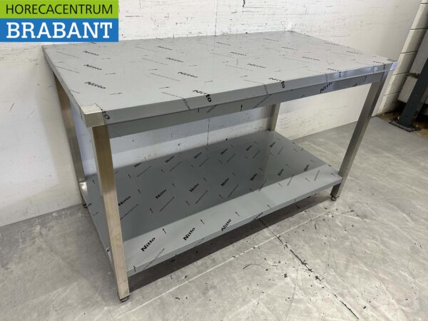 RVS Werktafel Tafel Premium-line 140 x 70 x 85 cm Horeca - Afbeelding 2