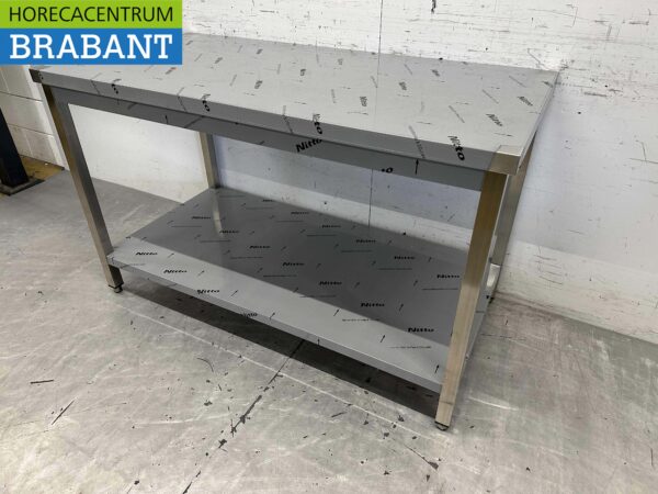 RVS Werktafel Tafel Premium-line 140 x 70 x 85 cm Horeca - Afbeelding 3