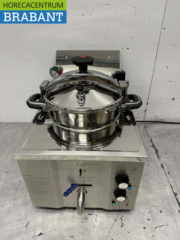 RVS Hogedrukfriteuse Hogedrukfrituur Friteuse Frituur 15 liter 230V Horeca