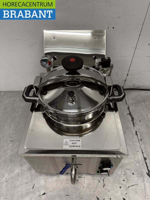 RVS Hogedrukfriteuse Hogedrukfrituur Friteuse Frituur 15 liter 230V Horeca - Afbeelding 2