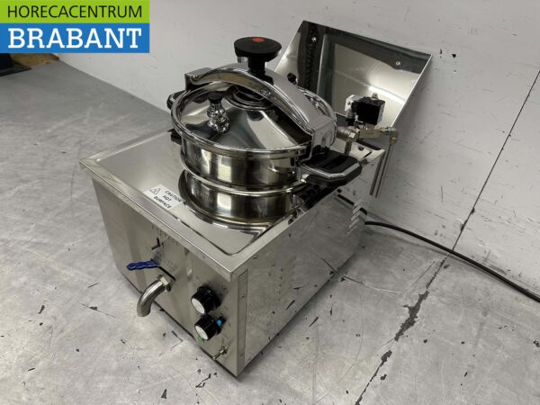 RVS Hogedrukfriteuse Hogedrukfrituur Friteuse Frituur 15 liter 230V Horeca - Afbeelding 3