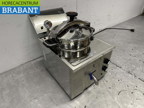 RVS Hogedrukfriteuse Hogedrukfrituur Friteuse Frituur 15 liter 230V Horeca - Afbeelding 4