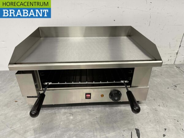 RVS Grillplaat Bakplaat met salamander grill 55 cm 230V Horeca