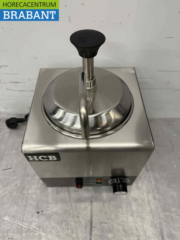 RVS Verwarmde sauspomp Sauswarmer 2 liter Kaas Karamel Boter Chili Fondant 230V Horeca - Afbeelding 4