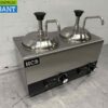 RVS Verwarmde sauspomp Sauswarmer 2 x 2 liter Kaas Karamel Boter Chili Fondant 230V Horeca - Afbeelding 3