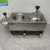 RVS Verwarmde sauspomp Sauswarmer 2 x 2 liter Kaas Karamel Boter Chili Fondant 230V Horeca - Afbeelding 5