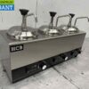 RVS Verwarmde sauspomp Sauswarmer 3 x 2 liter Kaas Karamel Boter Chili Fondant 230V Horeca - Afbeelding 2
