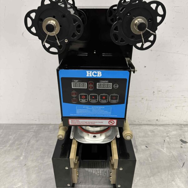 Automatische cupsealer cupsealing machine Bubble tea 300/500 bekers per uur 230V Horeca