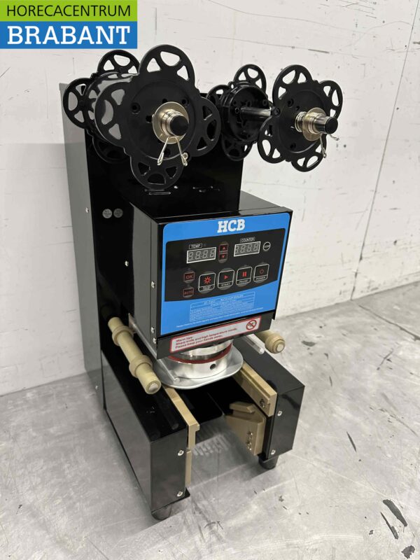 Automatische cupsealer cupsealing machine Bubble tea 300/500 bekers per uur 230V Horeca - Afbeelding 2