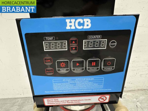 Automatische cupsealer cupsealing machine Bubble tea 300/500 bekers per uur 230V Horeca - Afbeelding 4