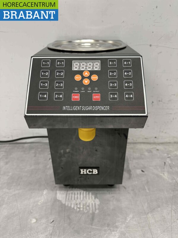 Fructose machine Frustose dispenser voor bubble tea 16 keys 7 liter 230V Horeca