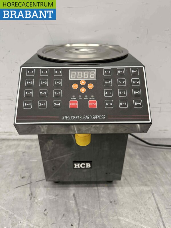 Fructose machine Frustose dispenser voor bubble tea 24 keys 9,5 liter 230V Horeca