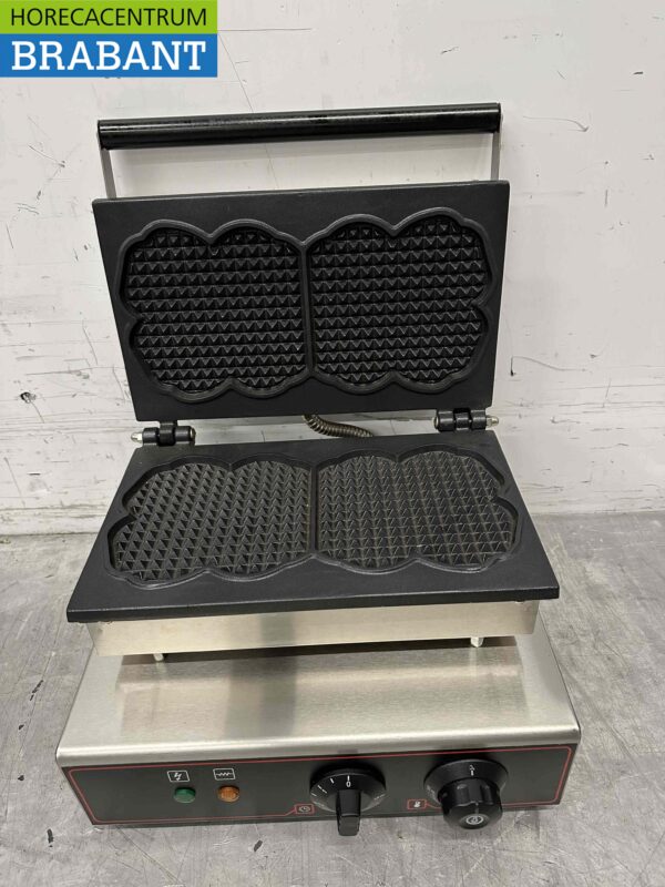 RVS Wafelijzer Wafelmaker 230V Horeca - Afbeelding 4