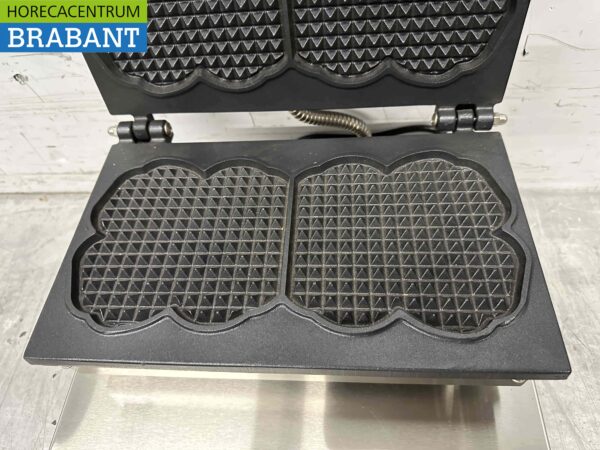 RVS Wafelijzer Wafelmaker 230V Horeca - Afbeelding 5