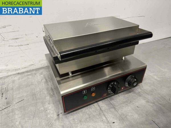 RVS Wafelijzer Corndog ijzer 6 wafels sticks 230V Horeca - Afbeelding 3
