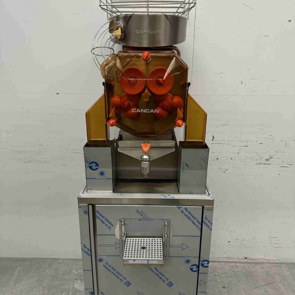 Cancan Automatische sinaasappelpers citruspers met zelfbedieningssysteem en verrijdbaar onderstel 230V Horeca