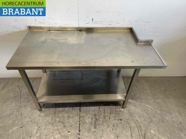 RVS Werktafel Tafel 145 x 70 x 88 cm Horeca - Afbeelding 2