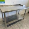 RVS Werktafel Tafel 145 x 70 x 88 cm Horeca - Afbeelding 4