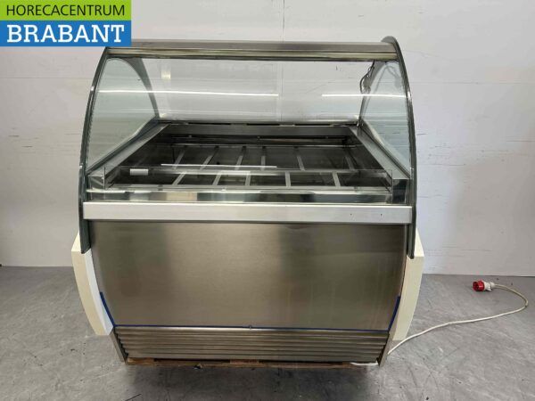 Orion Schepijsvitrine Schepijs voor 12 ijsbakken 400V Horeca