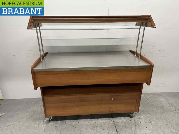 Maxxfrost Warmhoudbuffet Warmtebuffet Uitgiftebuffet Buffet Buffetdeel 4 x 1/1 gastronorm / GN 149 cm 230V Horeca