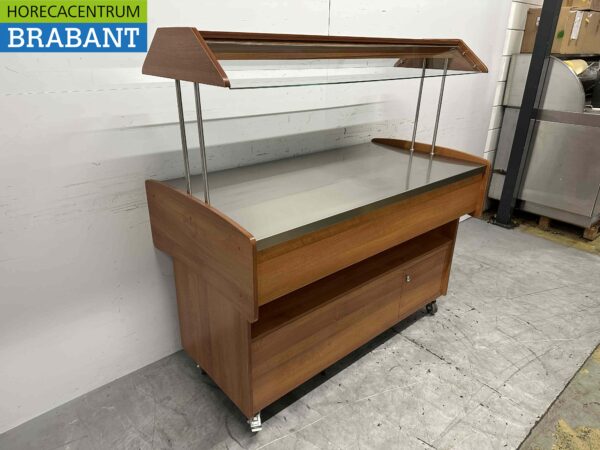Maxxfrost Warmhoudbuffet Warmtebuffet Uitgiftebuffet Buffet Buffetdeel 4 x 1/1 gastronorm / GN 149 cm 230V Horeca - Afbeelding 3