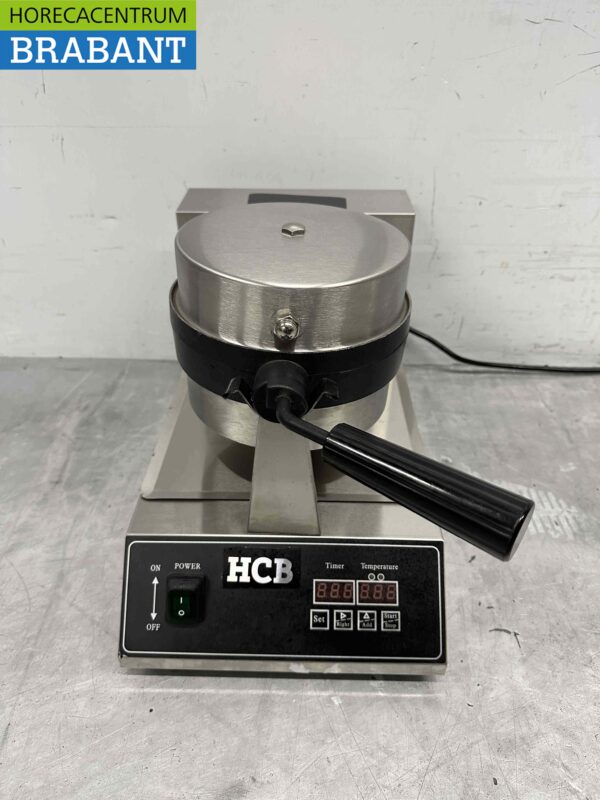 RVS Digitale wafelijzer met timer 230V Horeca