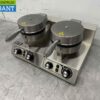 RVS Dubbele Wafelijzer hartjes met timer 230V Horeca - Afbeelding 2