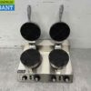 RVS Dubbele Wafelijzer hartjes met timer 230V Horeca - Afbeelding 6