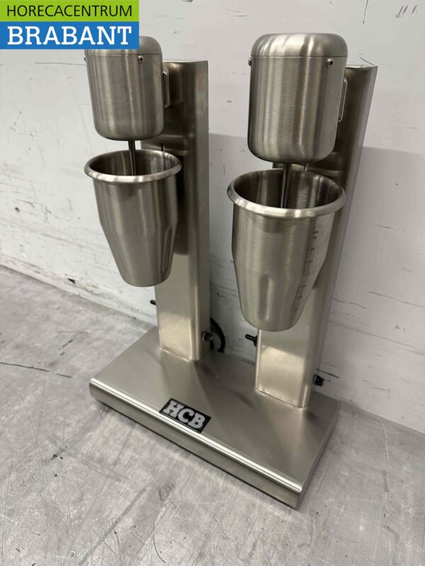 RVS Dubbele Milkshaker Milk shaker Milkshakemixer 750 ml 230V Horeca - Afbeelding 2