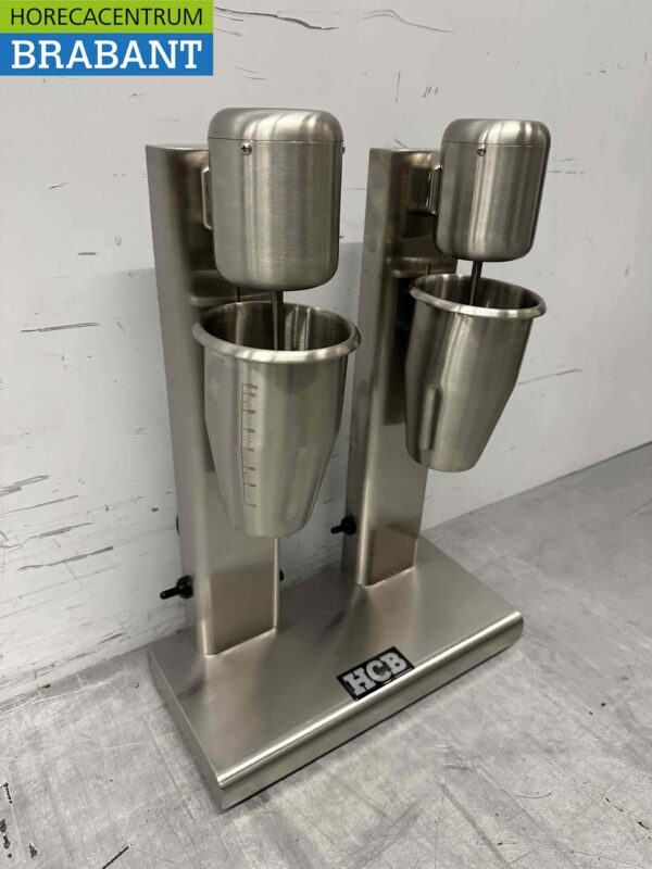 RVS Dubbele Milkshaker Milk shaker Milkshakemixer 750 ml 230V Horeca - Afbeelding 3