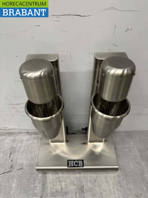 RVS Dubbele Milkshaker Milk shaker Milkshakemixer 750 ml 230V Horeca - Afbeelding 4