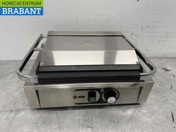 RVS Contactgrill Paninigrill Grill Glad/glad 230V Horeca