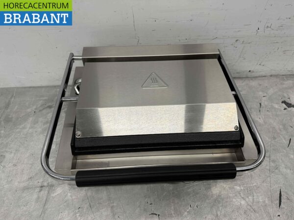 RVS Contactgrill Paninigrill Grill Glad/glad 230V Horeca - Afbeelding 4