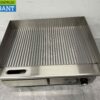 RVS Grillplaat Bakplaat Geribbelde plaat 55 cm 230V Horeca - Afbeelding 2